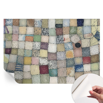 Papier peint photographique autocollant mosaïque colorée