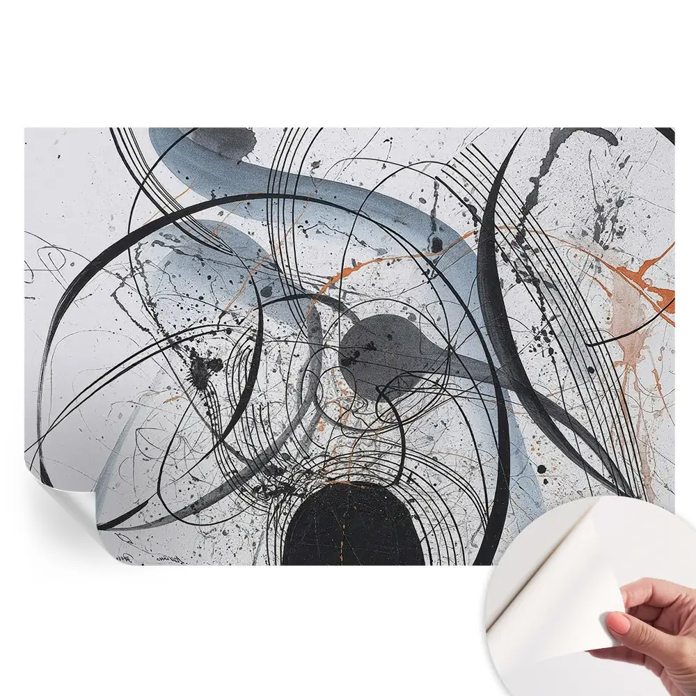 Papier peint photo moderne Abstraction expressive pour le salon