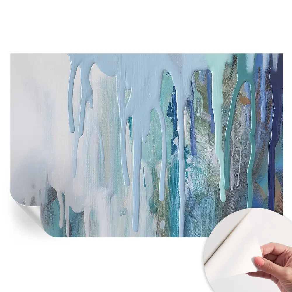 Papier peint photo moderne Cascades bleues pour salon