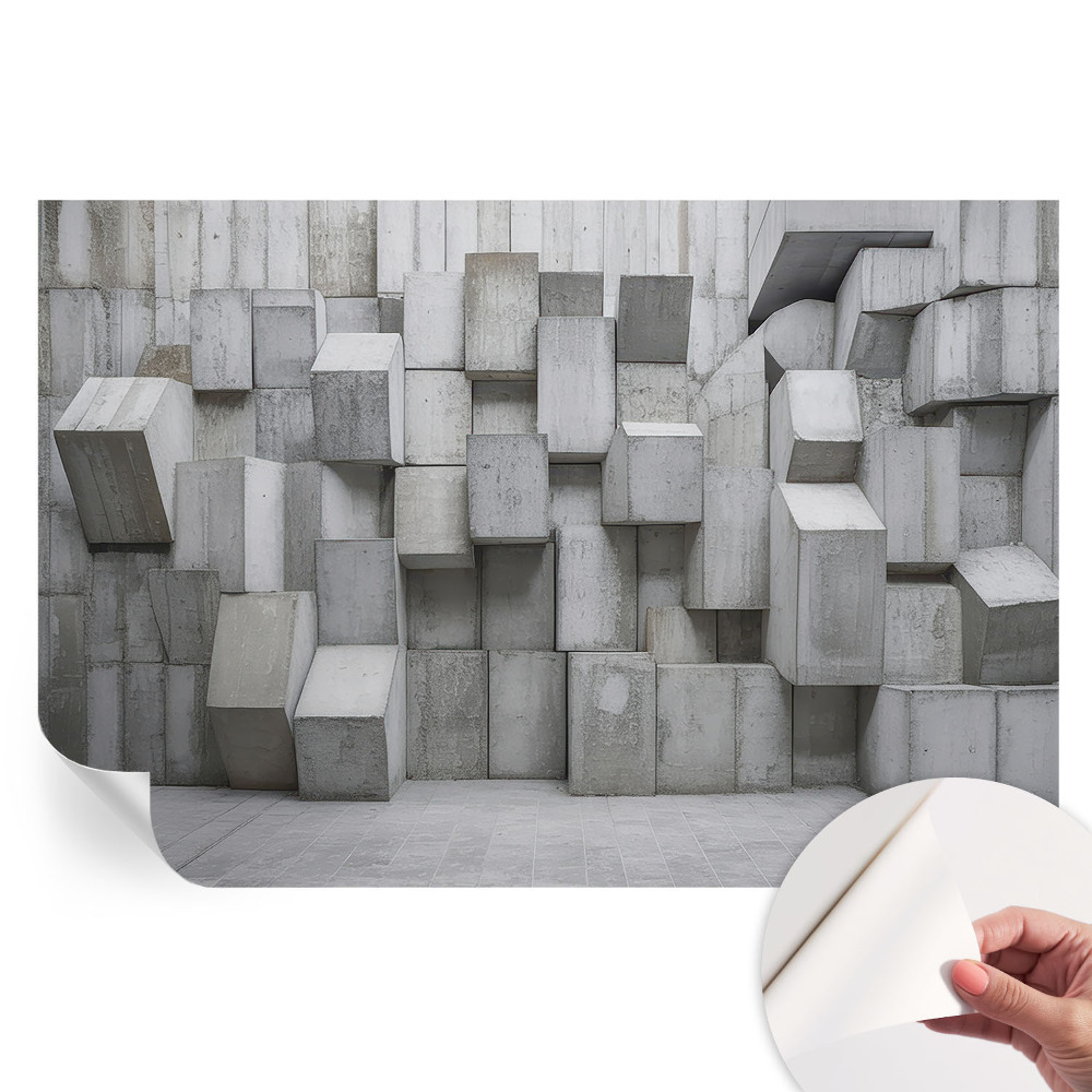 Papier peint photographique autocollant Blocs de béton