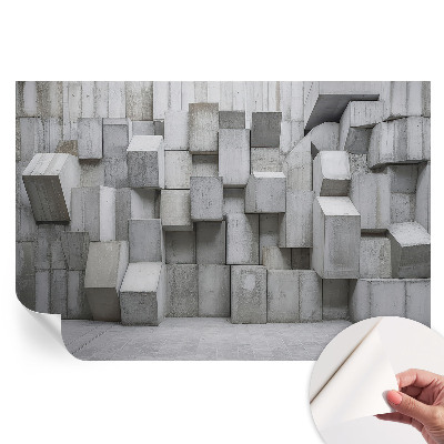 Papier peint photographique autocollant Blocs de béton