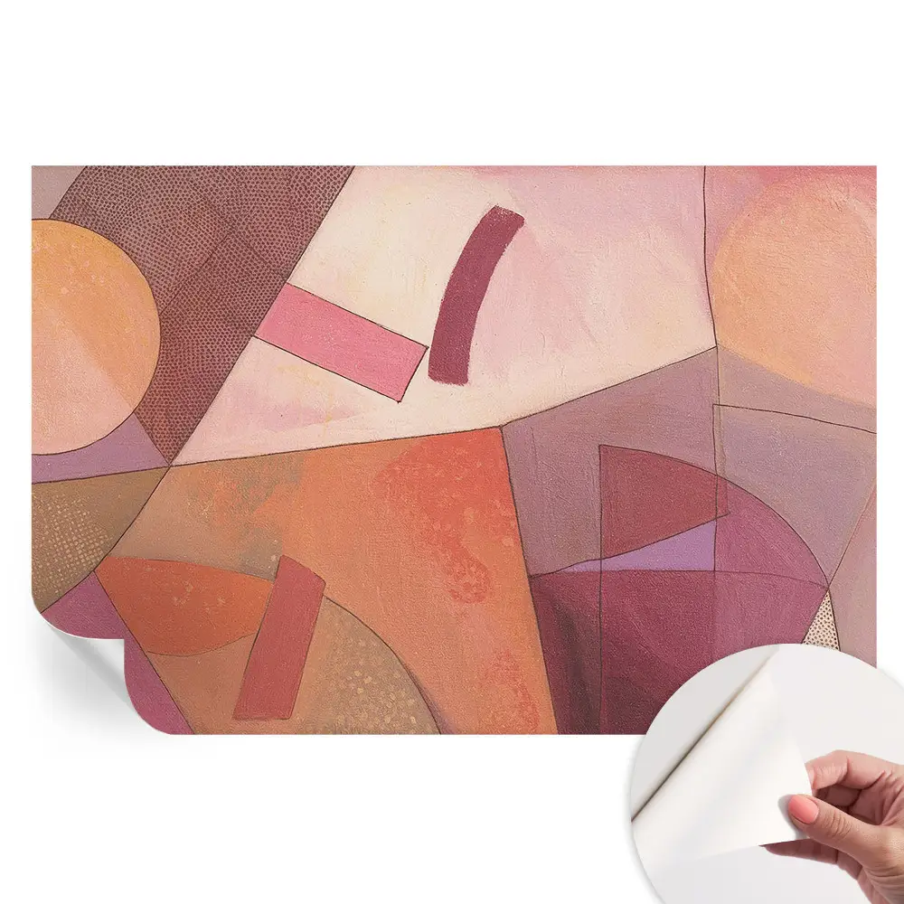 Papier peint photo autocollant pour chambre à motifs colorés