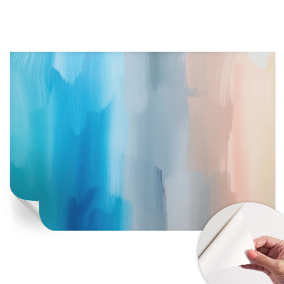 Papier peint photo autocollant pour la chambre abstraction colorée