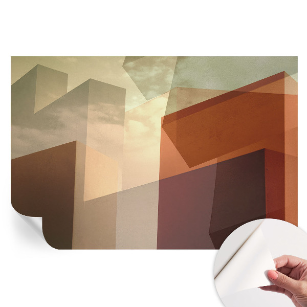 Papier peint photographique autocollant formes abstraites