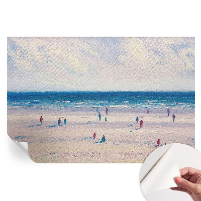 Papier peint autocollant pour salon motif paysage marin