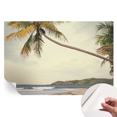 Papier peint photo moderne paysage tropical pour salon