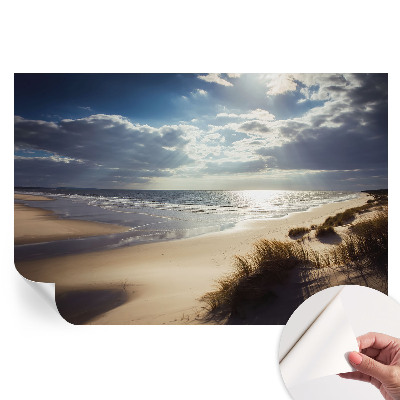 Papier peint photo moderne pour le salon Rivage radieux