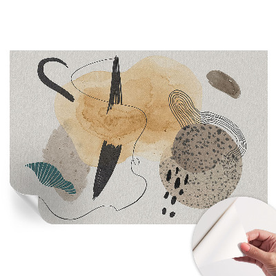 Papier peint autocollant pour le salon Composition abstraite