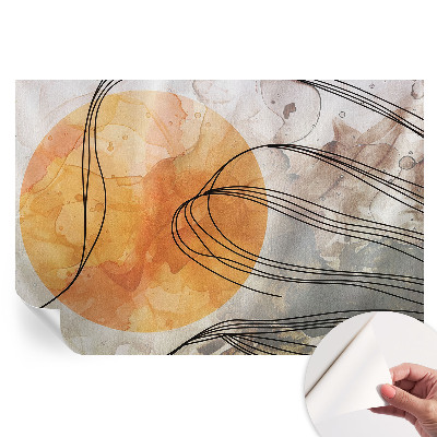 Papier peint autocollant pour le salon Abstraction harmonieuse