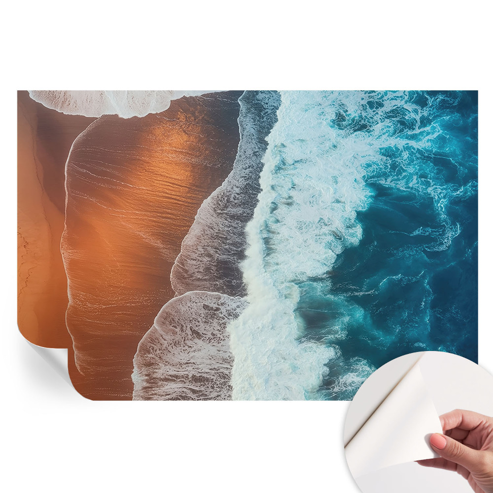 Papier peint autocollant pour le salon symbiose marine