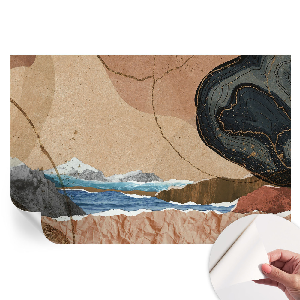 Papier peint photographique autocollant paysage abstrait