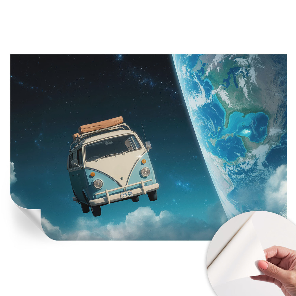 Fresque murale autocollante Voyage spatial