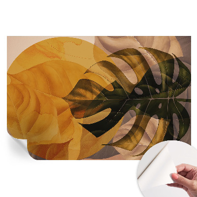 Papier peint photo autocollant Feuilles abstraites pour chambre
