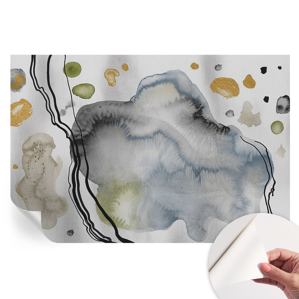 Papier peint photo moderne pour le salon aquarelle abstraite
