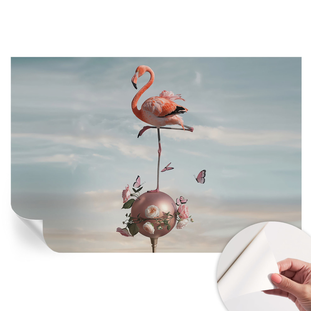 Papier peint photographique autocollant Flamant rose élégant