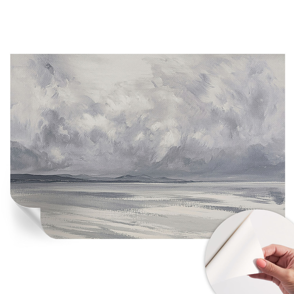 Papier peint photo moderne pour le salon Une tempête à l'horizon