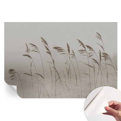 Papier peint photo autocollant Des herbes dans le brouillard