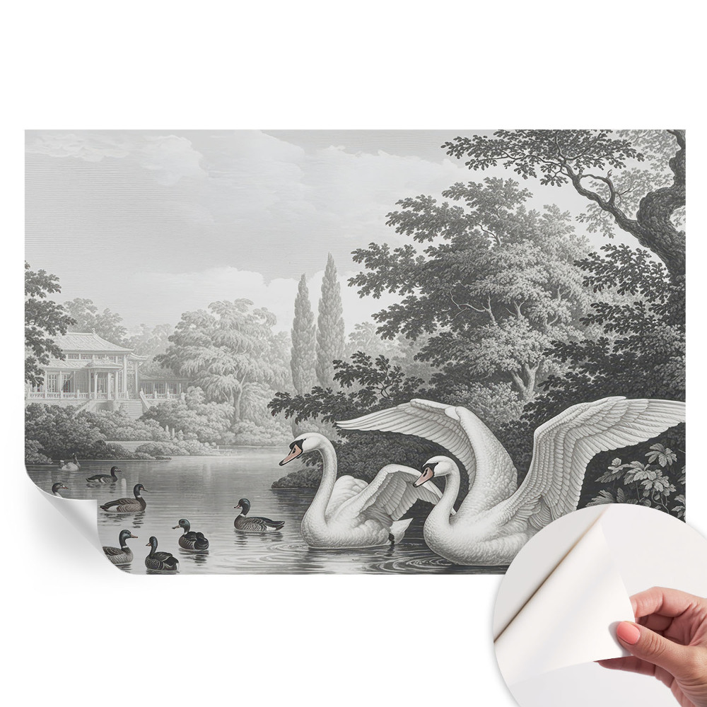 Papier peint autocollant pour salon L'élégance de la nature