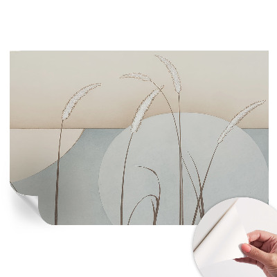 Fresque murale autocollante Herbes douces