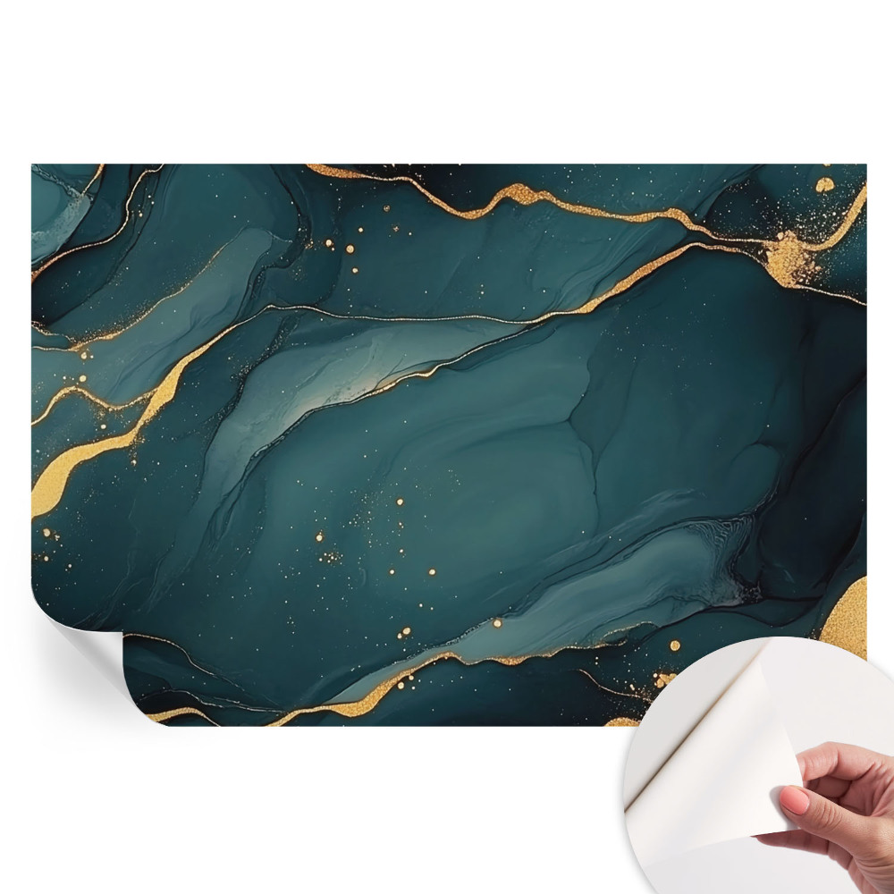 Papier peint photo moderne pour le salon abstraction bleu foncé