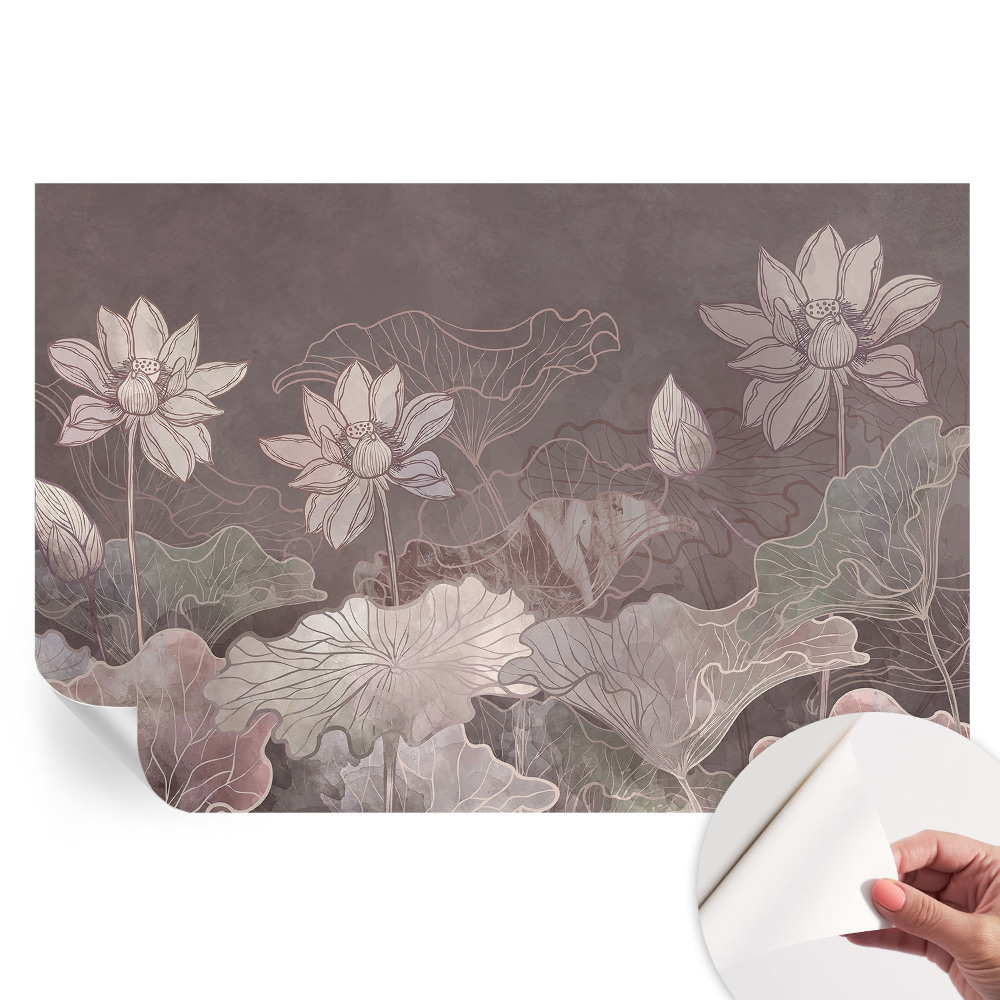 Papier peint autocollant pour le salon Botanique paisible