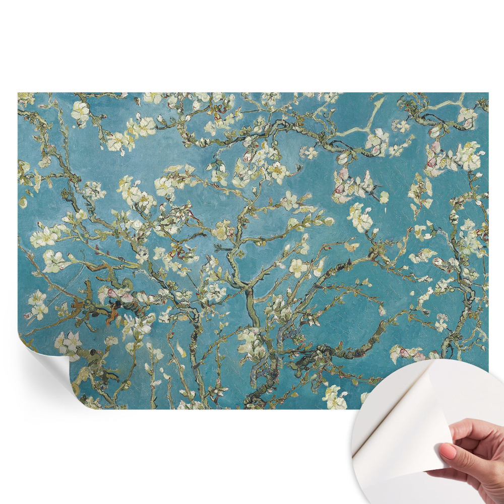 Papier peint photo moderne pour le salon branches fleuries