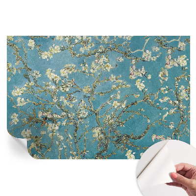 Papier peint photo moderne pour le salon branches fleuries