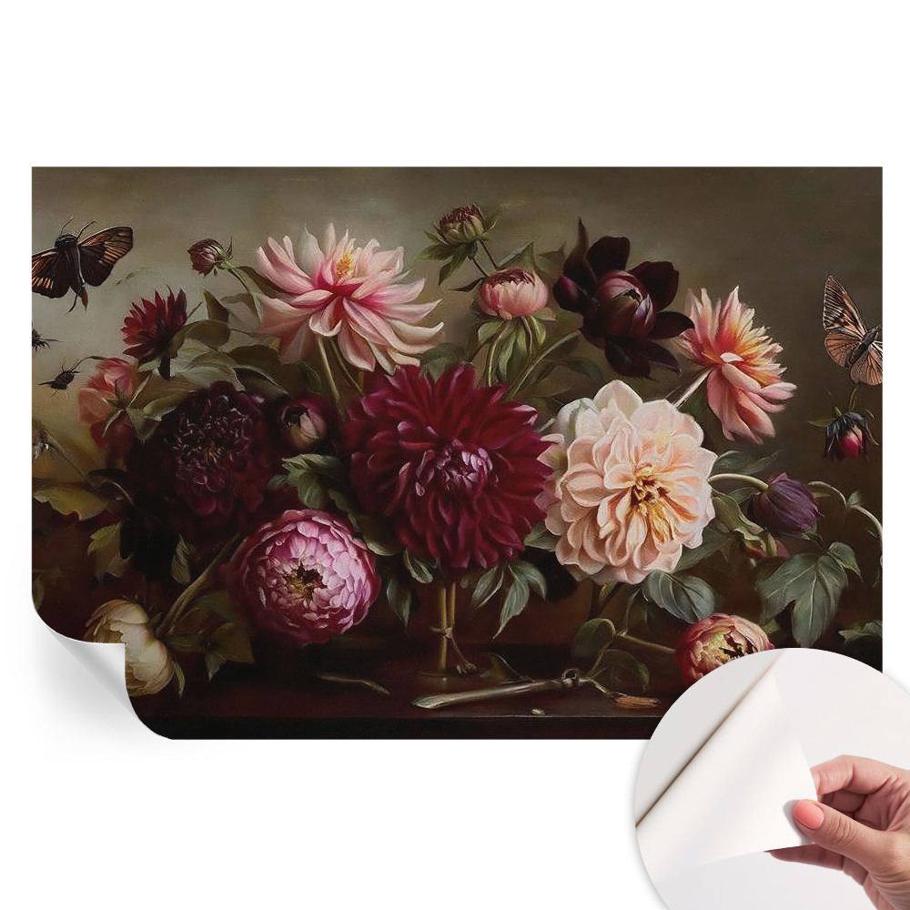 Papier peint photo moderne pour le salon majesté florale