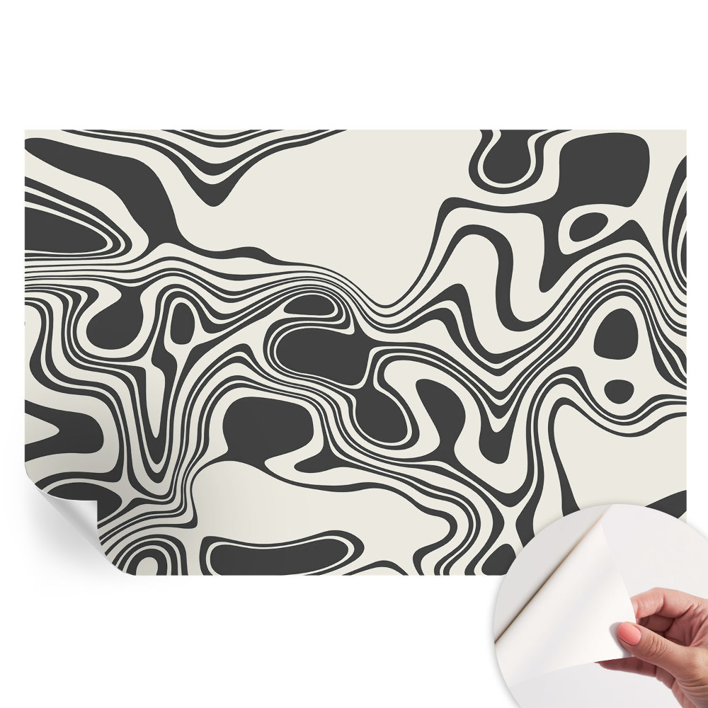 Papier peint photo autocollant pour la chambre Lignes dynamiques