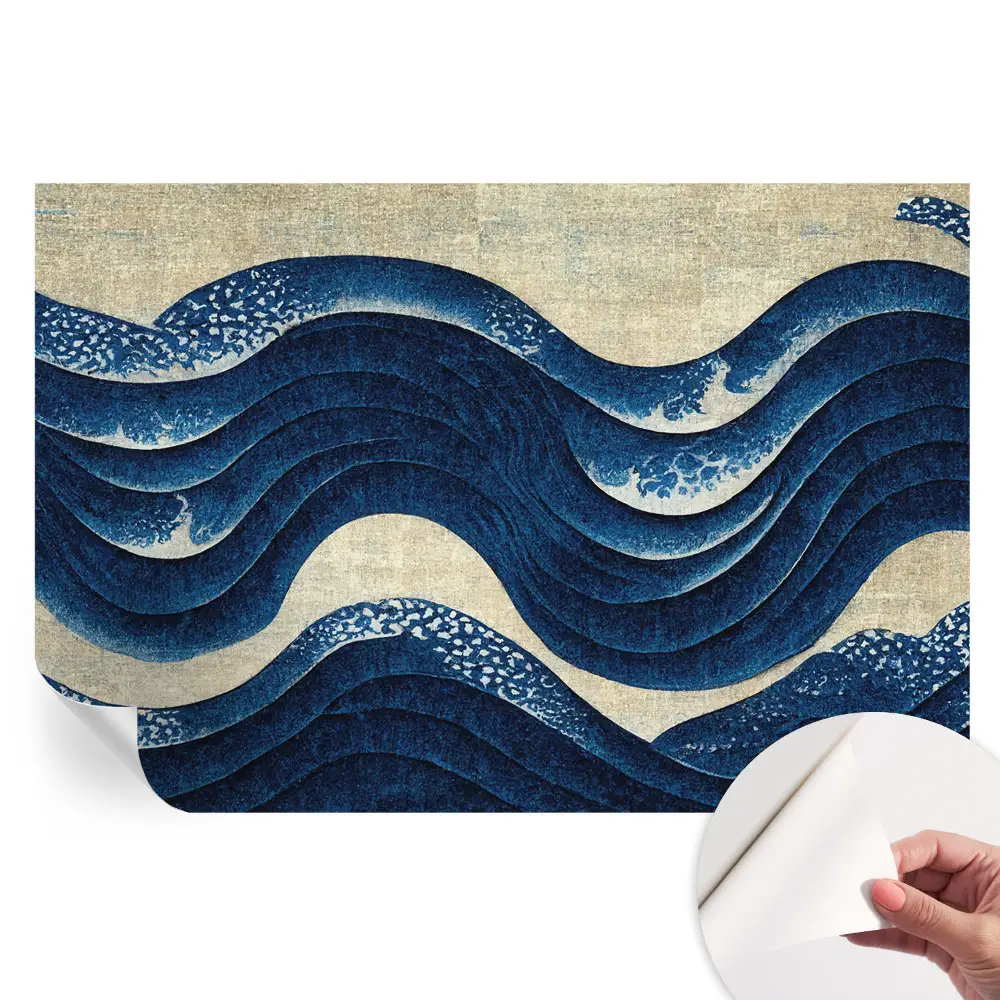 Papier peint autocollant pour salon à motifs océaniques