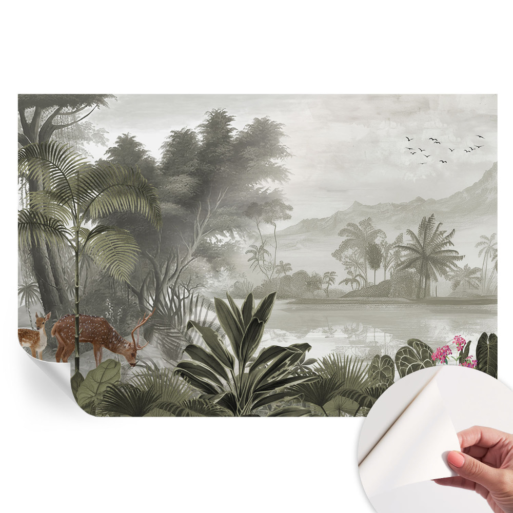 Papier peint photographique autocollant oasis tropicale