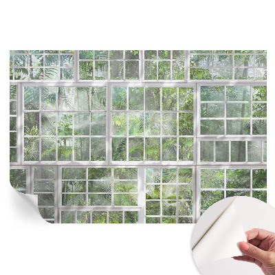 Papier peint autocollant pour le salon Forêt verte
