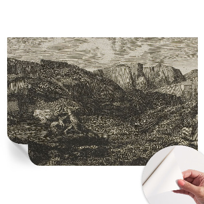 Papier peint photographique autocollant voyage en montagne