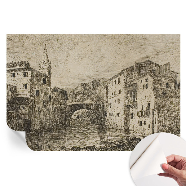 Papier peint photo autocollant pour la chambre Panorama de la ville