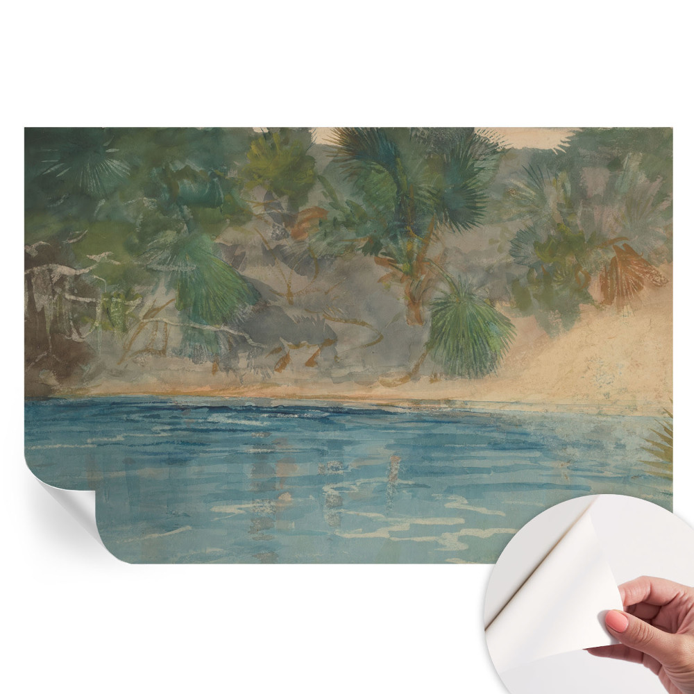 Papier peint photo autocollant pour la chambre rivage tropical