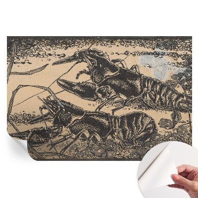 Papier peint photographique autocollant écrevisses d'eau