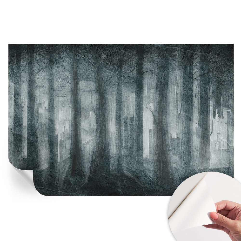 Papier peint autocollant pour le salon Forêt mystérieuse