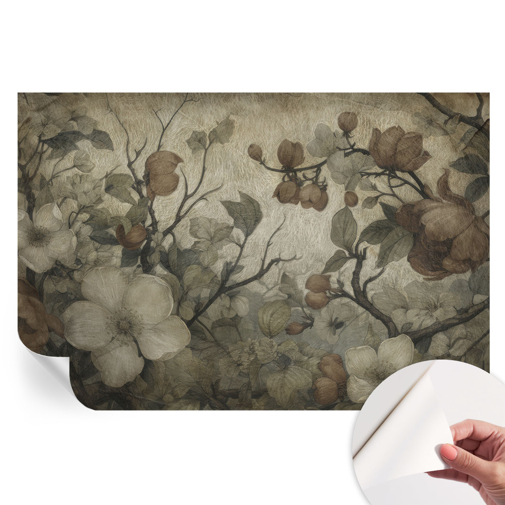 Papier peint photo moderne motif beauté florale pour salon