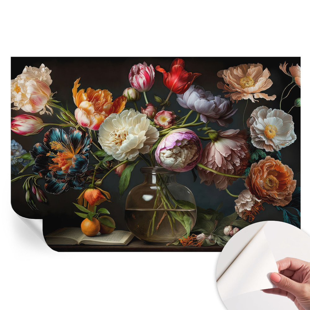 Papier peint photo autocollant pour la chambre bouquet de fleurs