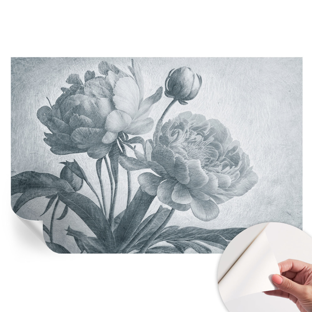Papier peint photo autocollant motif floral chic