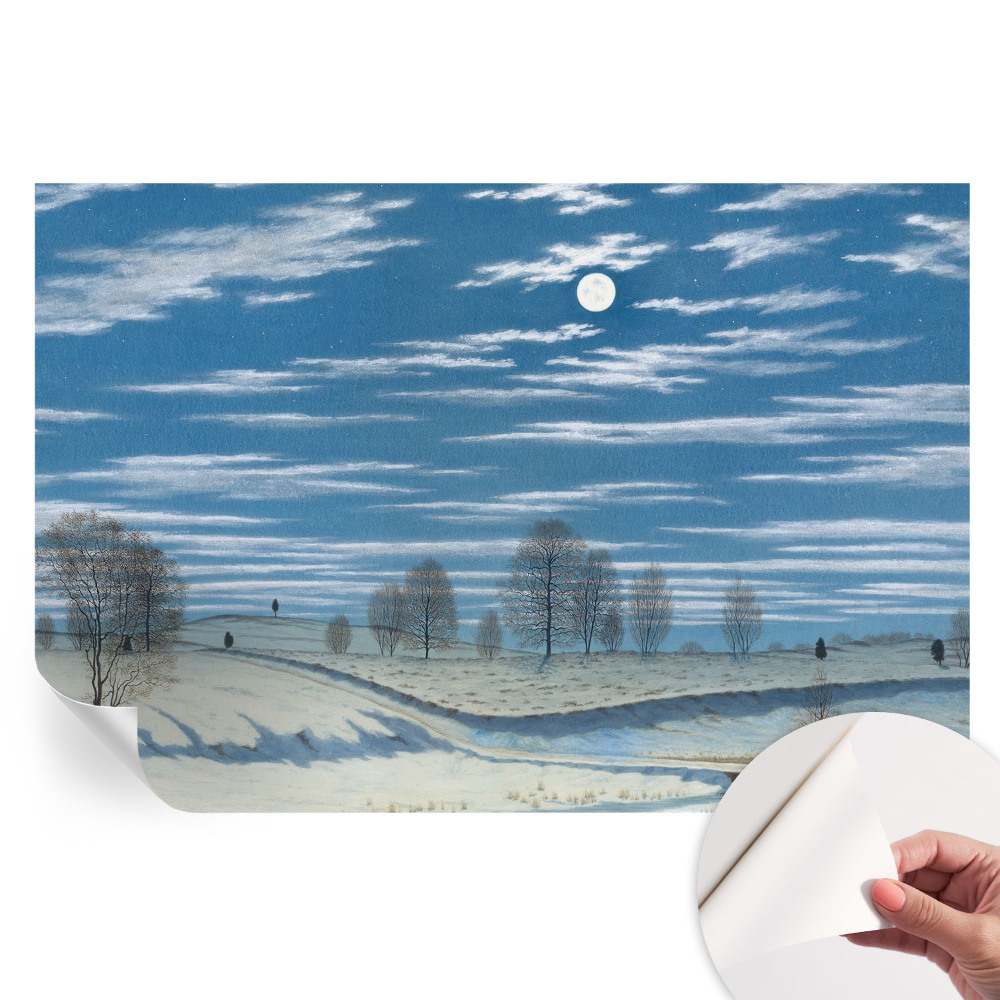 Papier peint photo moderne pour le salon paysage d'hiver
