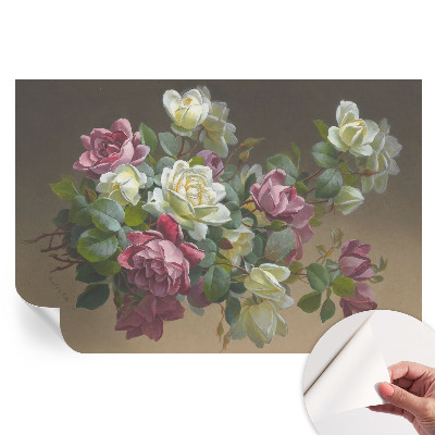 Papier peint photo moderne pour salon élégance florale