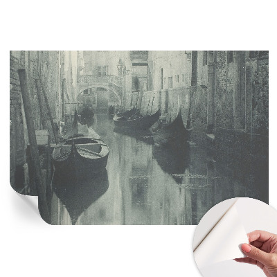 Papier peint autocollant pour le salon Vieux canal