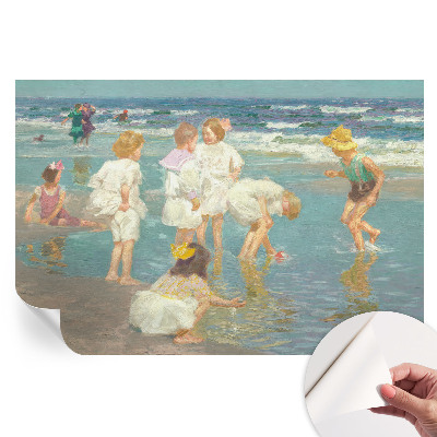 Papier peint photo moderne pour le salon Enfance à la plage