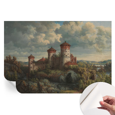 Papier peint photo autocollant pour la chambre paysage romantique