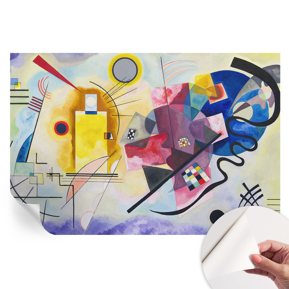 Papier peint photo autocollant pour la chambre abstraction colorée