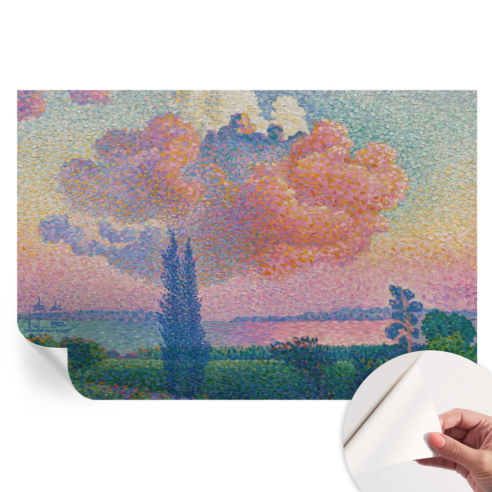 Papier peint photo autocollant paysage coloré pour chambre