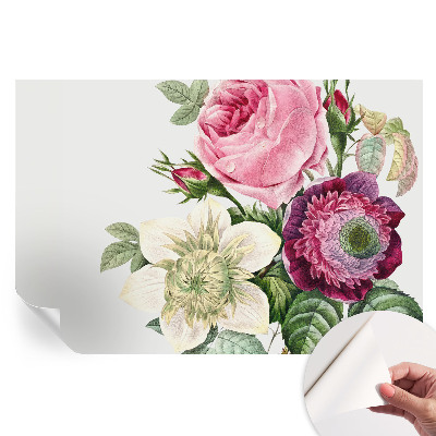 Papier peint photo autocollant pour la chambre bouquet de fleurs