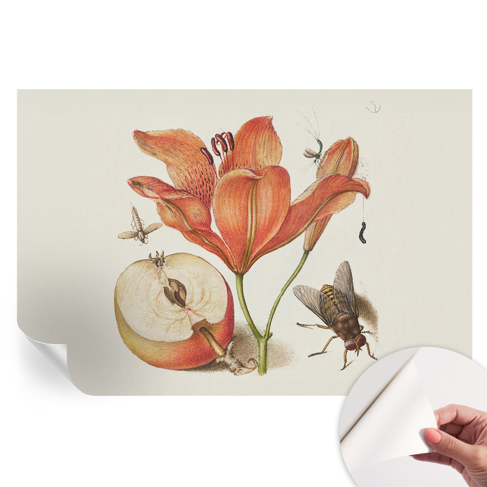 Papier peint photo moderne pour salon avec illustration botanique
