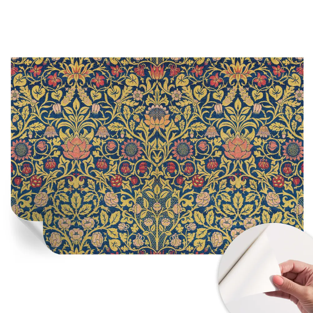 Papier peint autocollant à motif floral pour salon